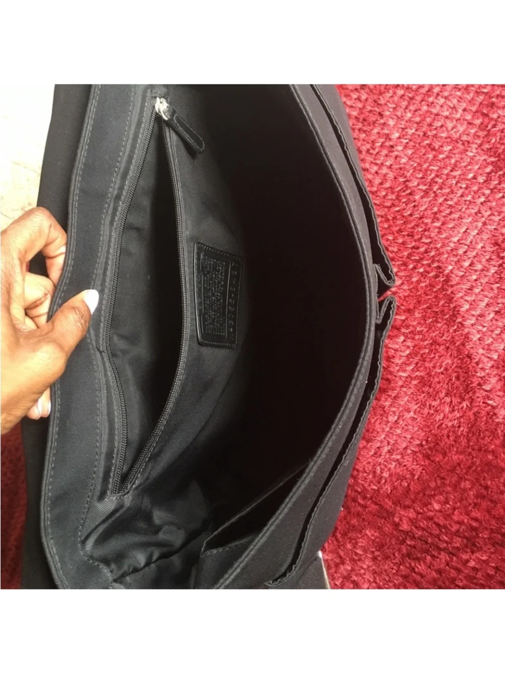 Coach Black Signature 77004 Computer Laptop Bag